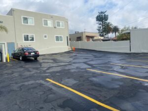 Company History: Office Building, Back Parking Lot